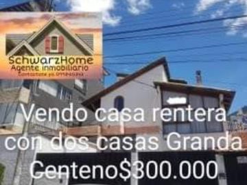 Vendo casa rentera con dos casas Granda Centeno