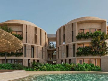 Penthouse con Rooftop privado, alberca y terraza, cerca del mar, en pre-venta Yu