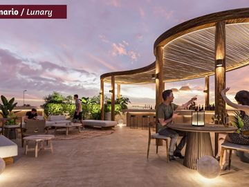 Penthouse con Rooftop privado, alberca y terraza, cerca del mar, en pre-venta Yu