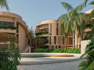 Penthouse con Rooftop privado, alberca y terraza, cerca del mar, en pre-venta Yu