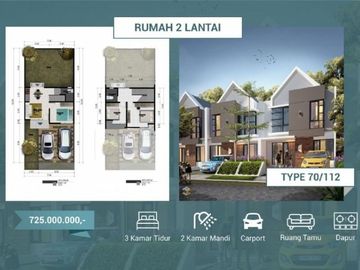 Rumah Exclusive 2 Lantai Dekat Univ Brawijaya