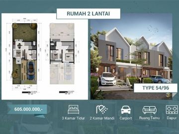 Rumah Exclusive 2 Lantai Dekat Univ Brawijaya