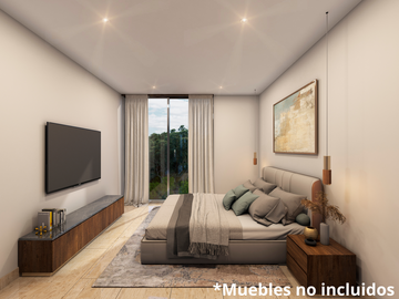 Departamento de 2 habitaciones con amenidades  en Altabrisa