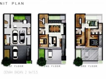 Rumah 3 lantai dalam komplek elite lebak bulus