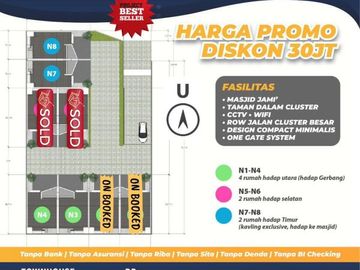 Rumah syariah eksklusif KPR SYARIAH Strategis di Depok
