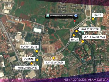 Apartemen Brooklyn Alam Sutera 1 BR Siap Huni MURAH