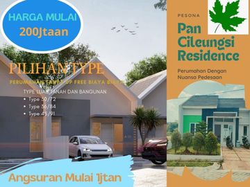 Perumahan pan cileungsi residence tanpa DP ukup 3juta allin