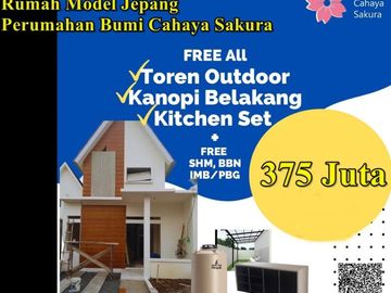 Rumah Model Jepang Strategis 10 mnt ke Jl Raya Jkt - Bogor
