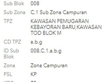DIJUAL TANAH KOMERSIAL CAMPURAN C1 at Jl PALATEHAN, KEBAYORAN BARU