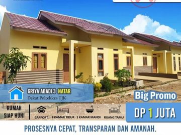 Rumah murah di deket hajimena Dp 1juta all in