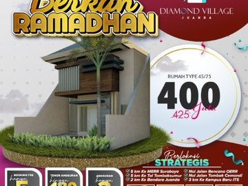 Perumahan modern sidoarjo Tipe 45/75 TAMBAK CEMANDI