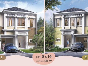 RUMAH DI CLUSTER FLAMINGO TYPE 8X16 PREMIUM, DI SUMMARECON SERPONG