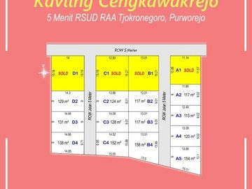 Tanah Dijual SHM, 5 Menit SMAN 3 Purworejo