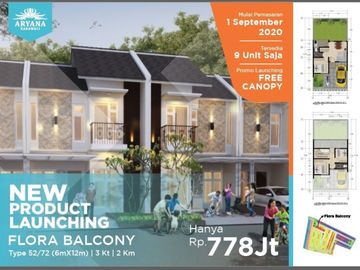 Rumah 2 Lantai Dibawah 1M dekat Karawaci