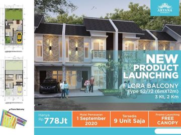 Rumah 2 Lantai Dibawah 1M dekat Karawaci