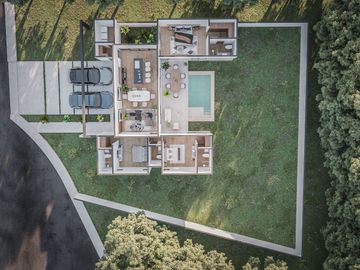 Residencia Yaxlum al norte de Mérida Yucatán,  1 planta con alberca