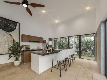 Residencia Yaxlum al norte de Mérida Yucatán,  1 planta con alberca