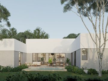 Residencia Yaxlum al norte de Mérida Yucatán,  1 planta con alberca