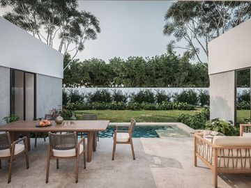 Residencia Yaxlum al norte de Mérida Yucatán,  1 planta con alberca