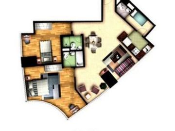 Spacious 2brw PS Fully Furnish Condo in Makati One Central Condo Salcedo Village