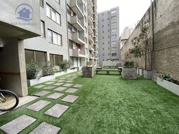 Depto 2 Dorm Quincho Suite Metro Parque Almagro Santiago