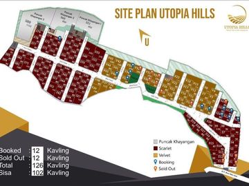 tanah nempel jalan raya di jonggol kavling utopia hills