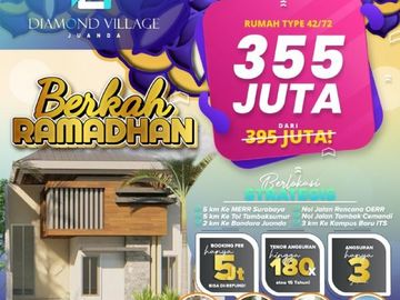 Hunian murah strategis hanya 300juta dekat bandara juanda T1