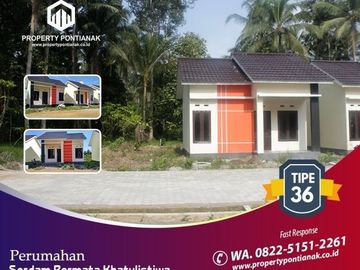 WA. 0822-5151----- (T-sel), Perumahan Minimalis Serdam Pontianak, Rumah Tipe 36 Pontianak