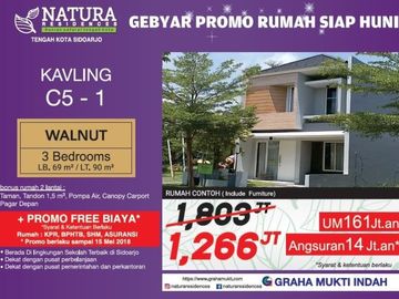 Ciamik Mewah, Type Walnut, Nature Residence , Sidoarjo | Br190 G