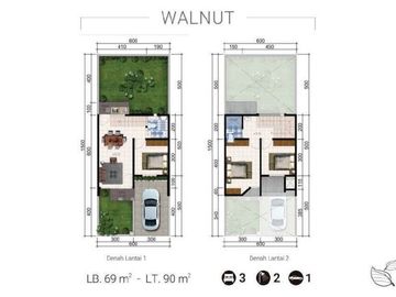 Ciamik Mewah, Type Walnut, Nature Residence , Sidoarjo | Br190 G