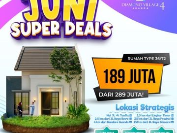 Jual Cepat, WA. 0821 - 3993 - ----, Dijual Rumah Di Damarsi Juanda Sidoarjo 189 JUTA, Diamond Village Juanda 4