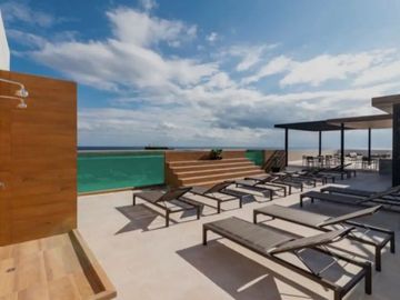 Penthouse a 500 metros del mar, alberca con vista al mar, gimnasio, lobby