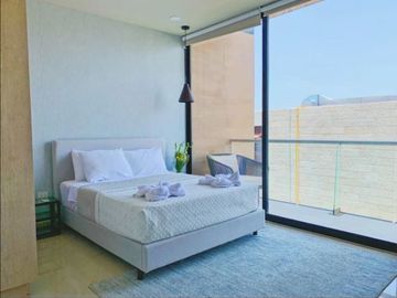Penthouse a 500 metros del mar, alberca con vista al mar, gimnasio, lobby