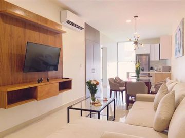Penthouse a 500 metros del mar, alberca con vista al mar, gimnasio, lobby