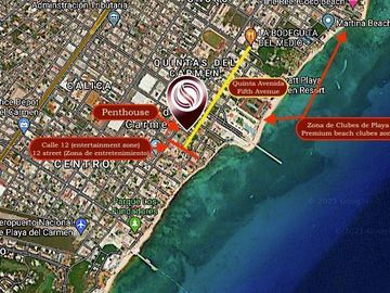 Penthouse a 500 metros del mar, alberca con vista al mar, gimnasio, lobby