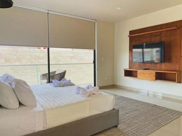 Penthouse a 500 metros del mar, alberca con vista al mar, gimnasio, lobby