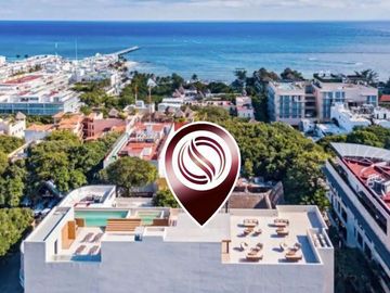 Penthouse a 500 metros del mar, alberca con vista al mar, gimnasio, lobby