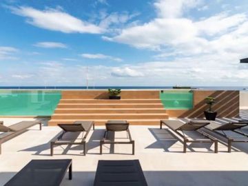 Penthouse a 500 metros del mar, alberca con vista al mar, gimnasio, lobby