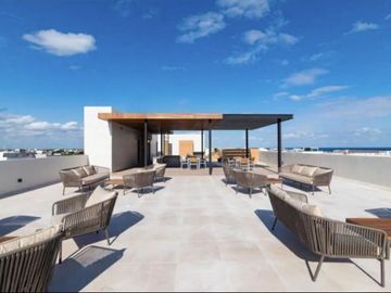 Penthouse a 500 metros del mar, alberca con vista al mar, gimnasio, lobby