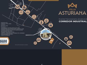 Casa en Venta en Frac Villa Asturiana, León, Gto. a 700m del Puente del Milenio, Modelo NAVIA