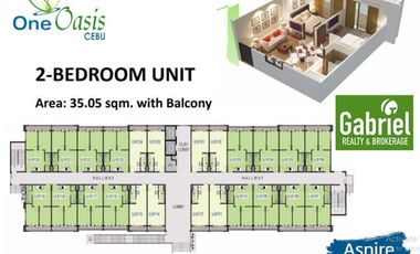 Affordable Studio unit is One Oasis Cebu for 15k/month
