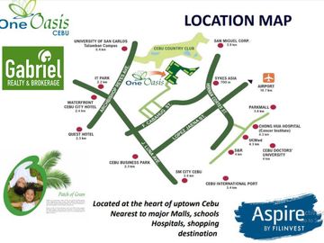 Affordable Studio unit is One Oasis Cebu for 15k/month