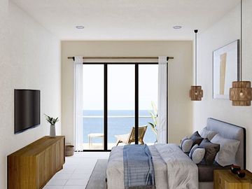 Departamento a pasos del mar en Zona Hotelera Sur de Cozumel, pre construcción