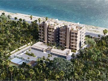 Departamento a pasos del mar en Zona Hotelera Sur de Cozumel, pre construcción