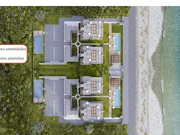Departamento a pasos del mar en Zona Hotelera Sur de Cozumel, pre construcción