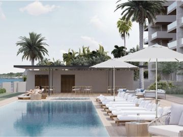 Departamento a pasos del mar en Zona Hotelera Sur de Cozumel, pre construcción