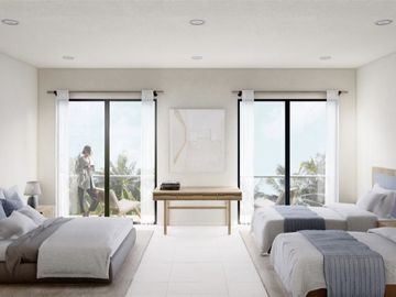 Departamento a pasos del mar en Zona Hotelera Sur de Cozumel, pre construcción