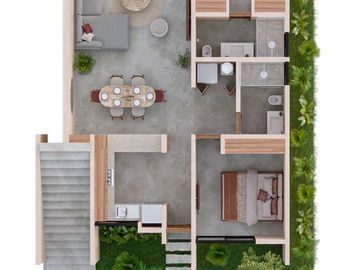 Duplex Garden en Tulum 2 BR