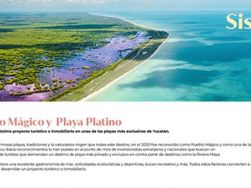 Terreno Frente Al Mar en el Hermoso Pueblo Mágico de Sisal, Ideal para Proyecto Turístico
