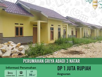 rumah dengan 2 kamar bangunan siap huni DP 1 juta All In
